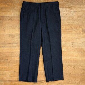 Vintage Mens Wool Pants Size 36x28 Cricketeer 1960s Charcoal Gray Trousers